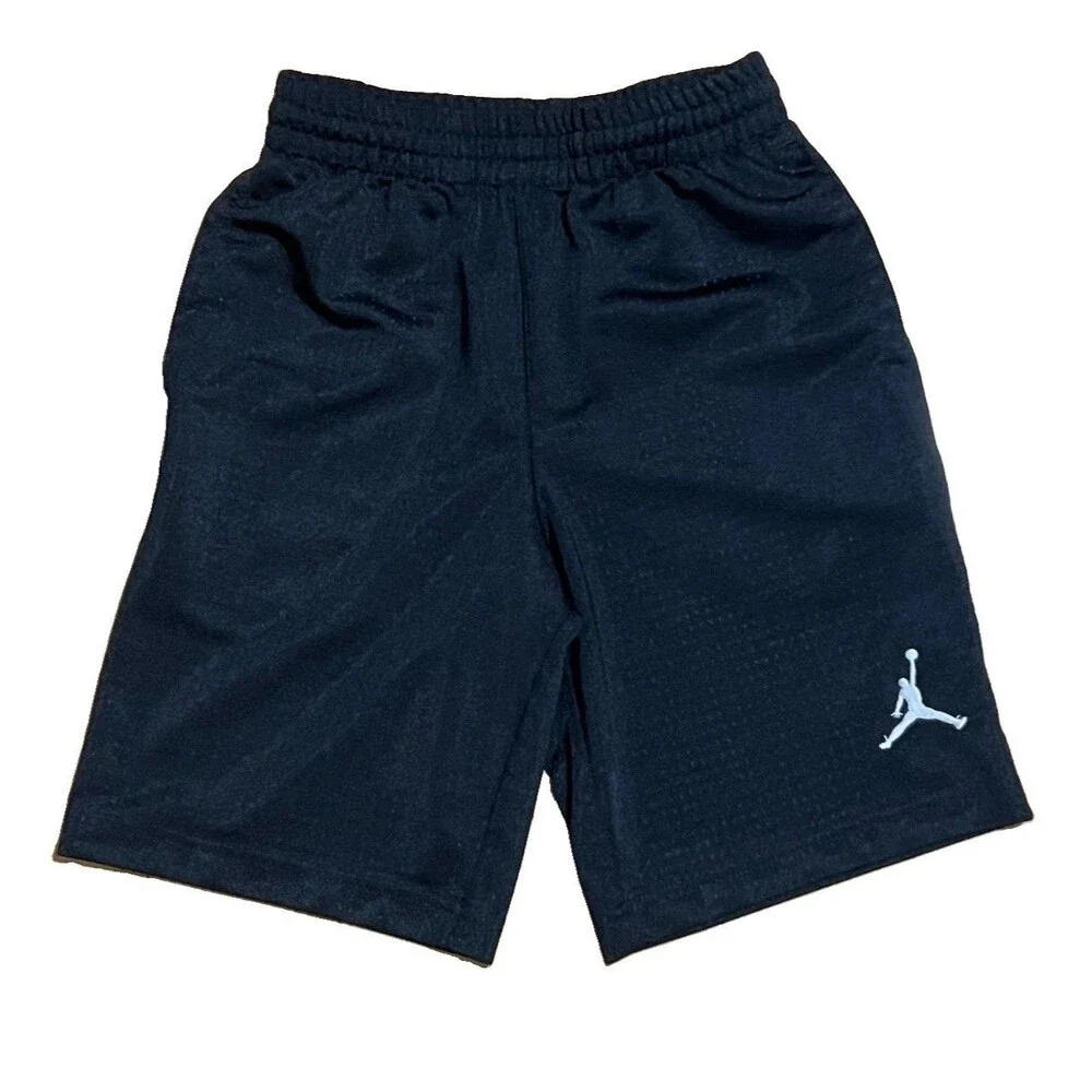 Jordan Jumpman Basketball Shorts Boys Sz Small (8) Black Athletic Wear